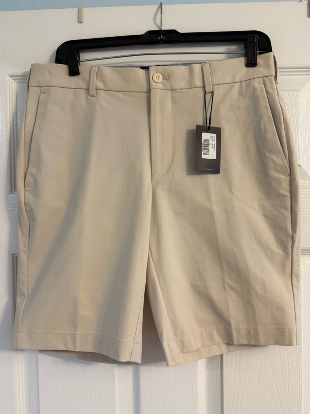 Men's Peter Millar Classic Beige Golf Shorts
